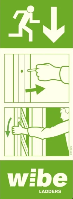 Wibe Instruktionsskylt stege WURS IS-ST