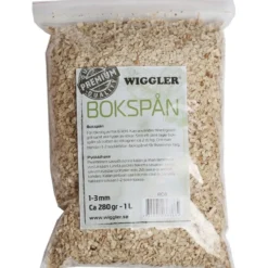 Wiggler Rökspån 250 g Bokspån
