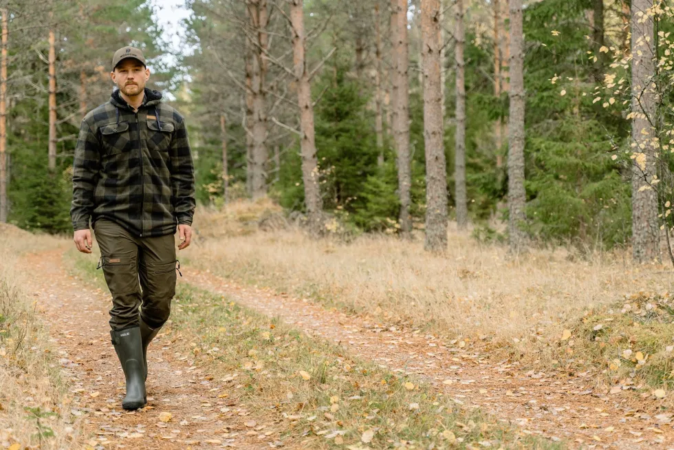 Woodline Fleecejacka Canada Grön