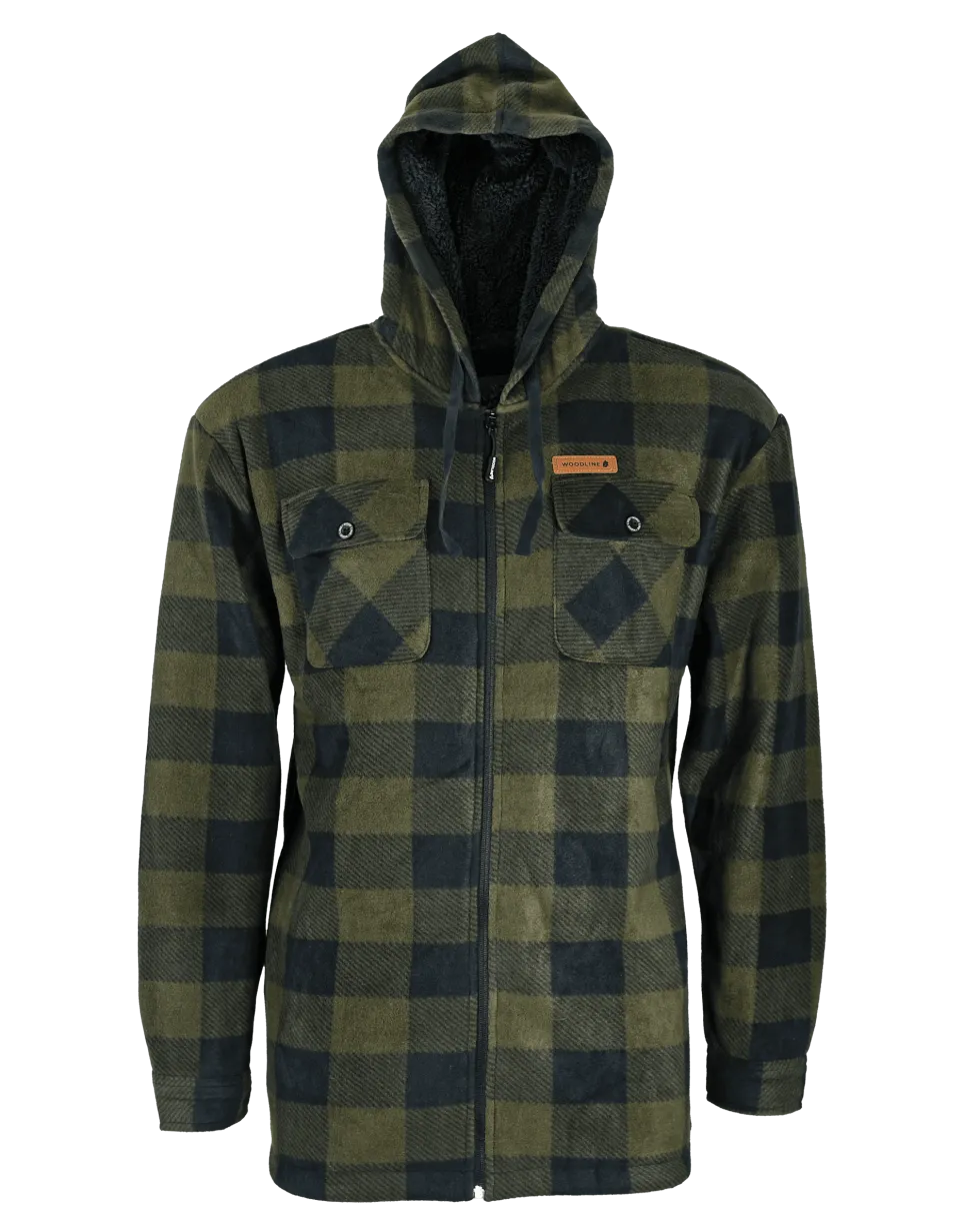 Woodline Fleecejacka Canada Grön