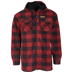 Woodline Fleecejacka Canada Röd och Grön 2-pack